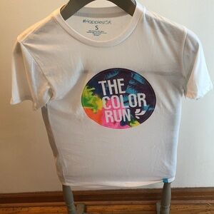 The Color Run event Kids White Graphic Tee - #Happiest5K